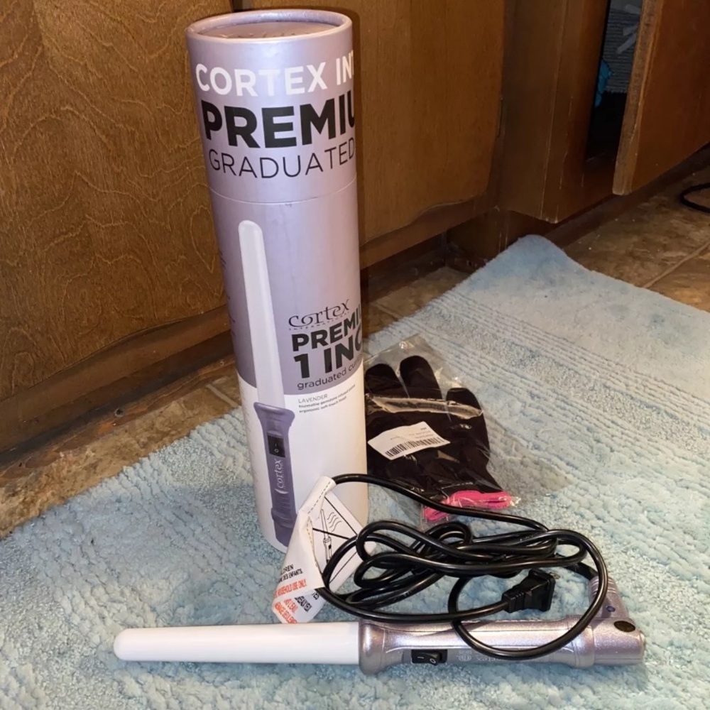 Cortex 1” curling wand and glove